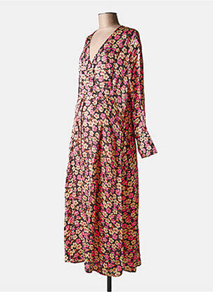 Rochie lungă imprimeu floral roz SECOND FEMALE femeie