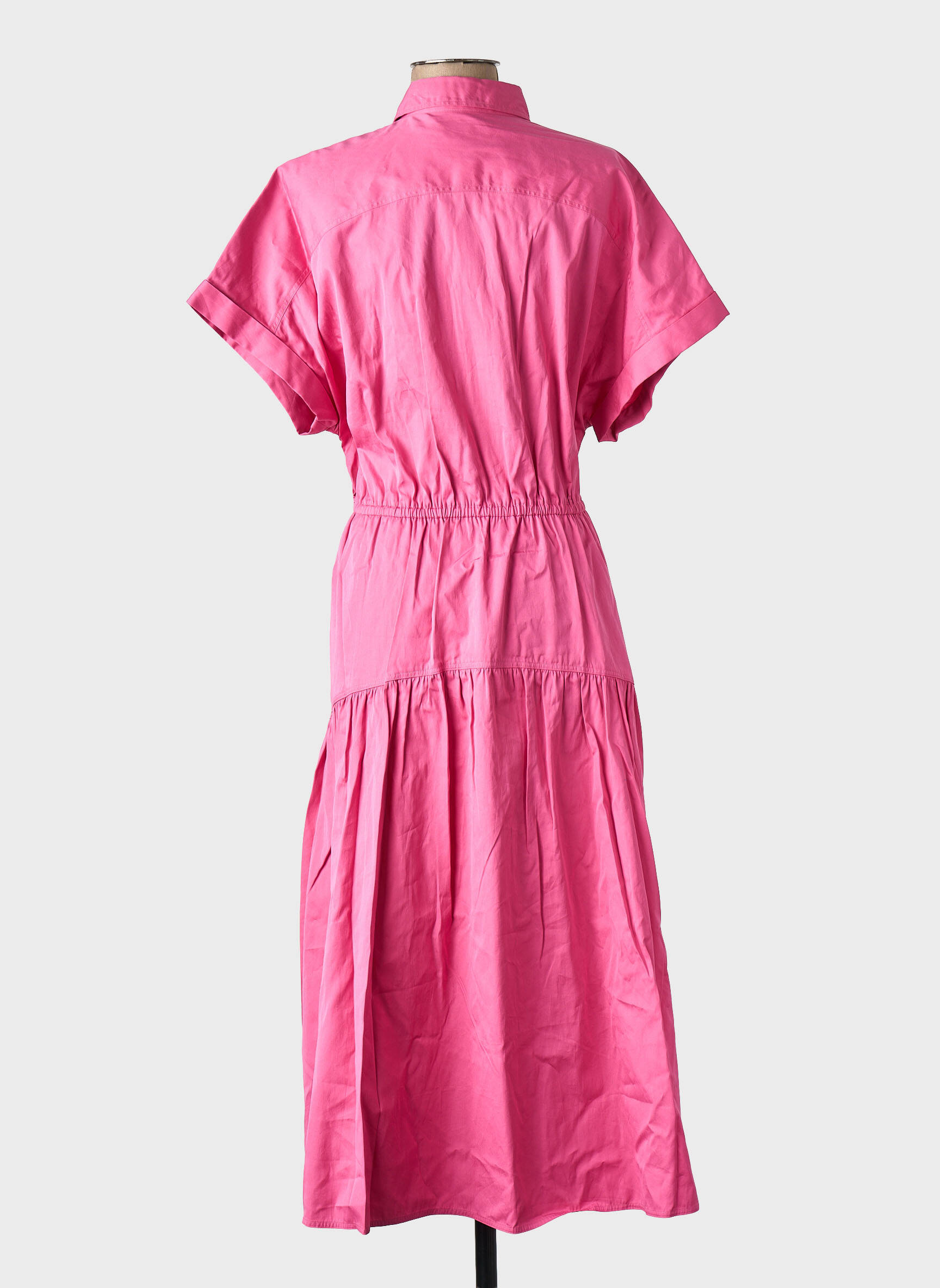 Rochie midi roz RALPH LAUREN femeie