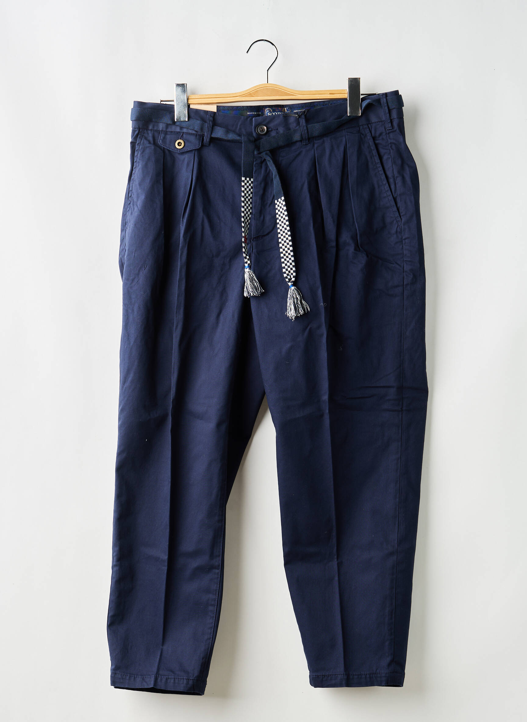 Pantalon drept albastru SCOTCH & SODA bărbat