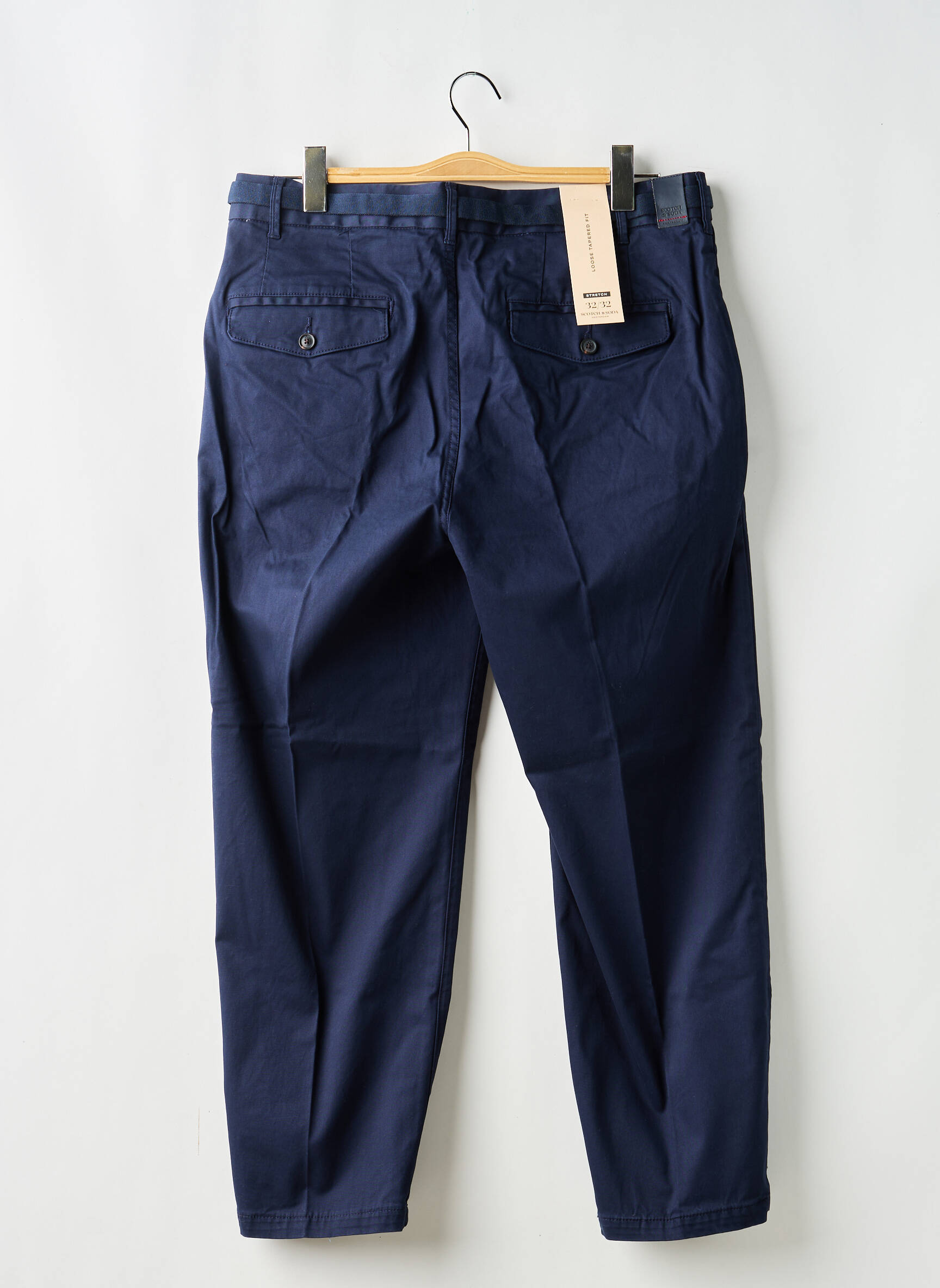 Pantalon drept albastru SCOTCH & SODA bărbat
