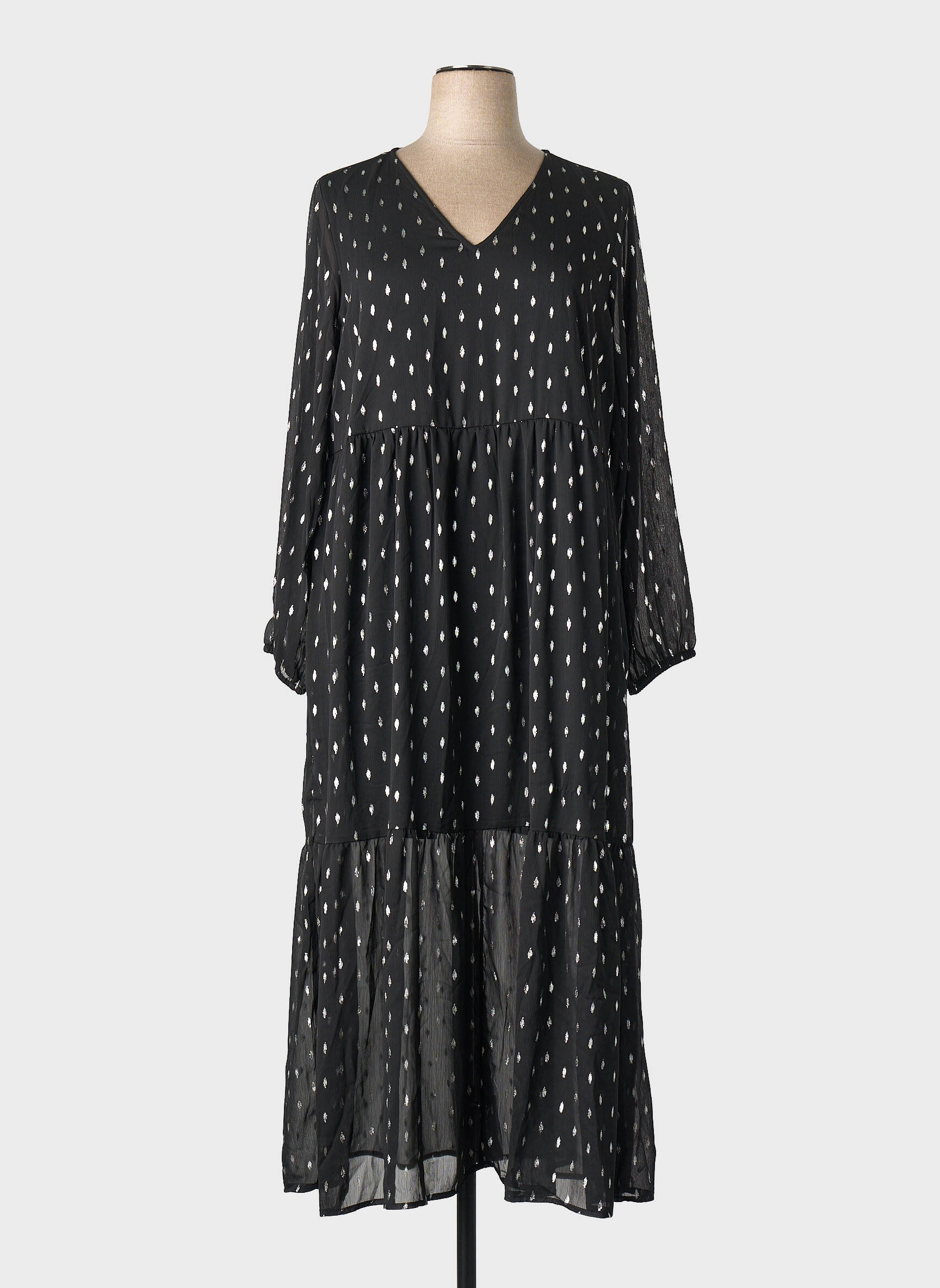 Rochie lungă negru EVOKED VILA femeie
