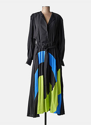 Rochie lungă croială fluidă negru MAT FASHION femeie