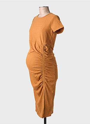 Rochie midi maro SUPERMOM femeie