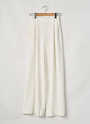 Pantalon larg alb ESSENTIEL ANTWERP femeie