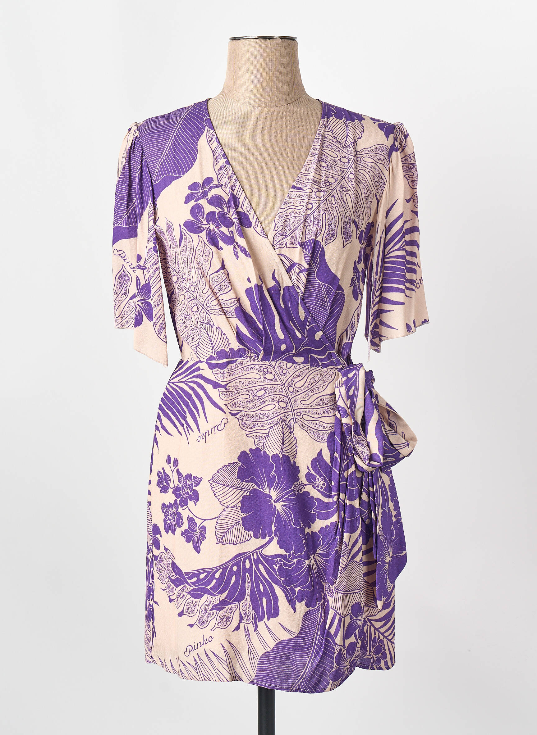 Rochie scurtă violet PINKO femeie