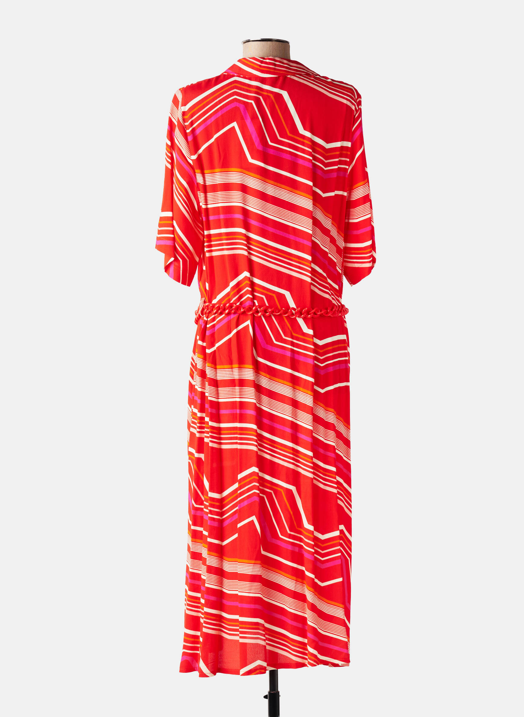 Rochie midi roșu LA PETITE FRANCAISE femeie