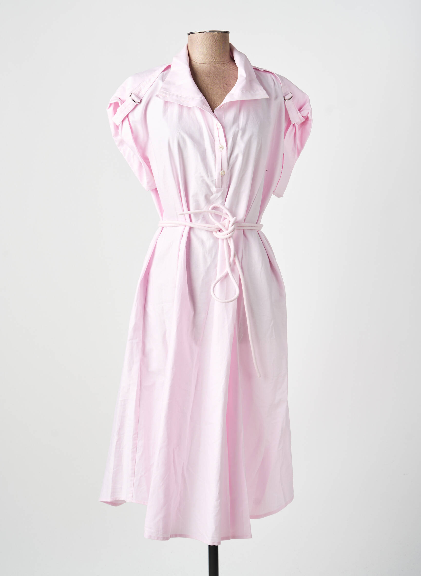 Rochie midi roz VALENTINE GAUTHIER femeie