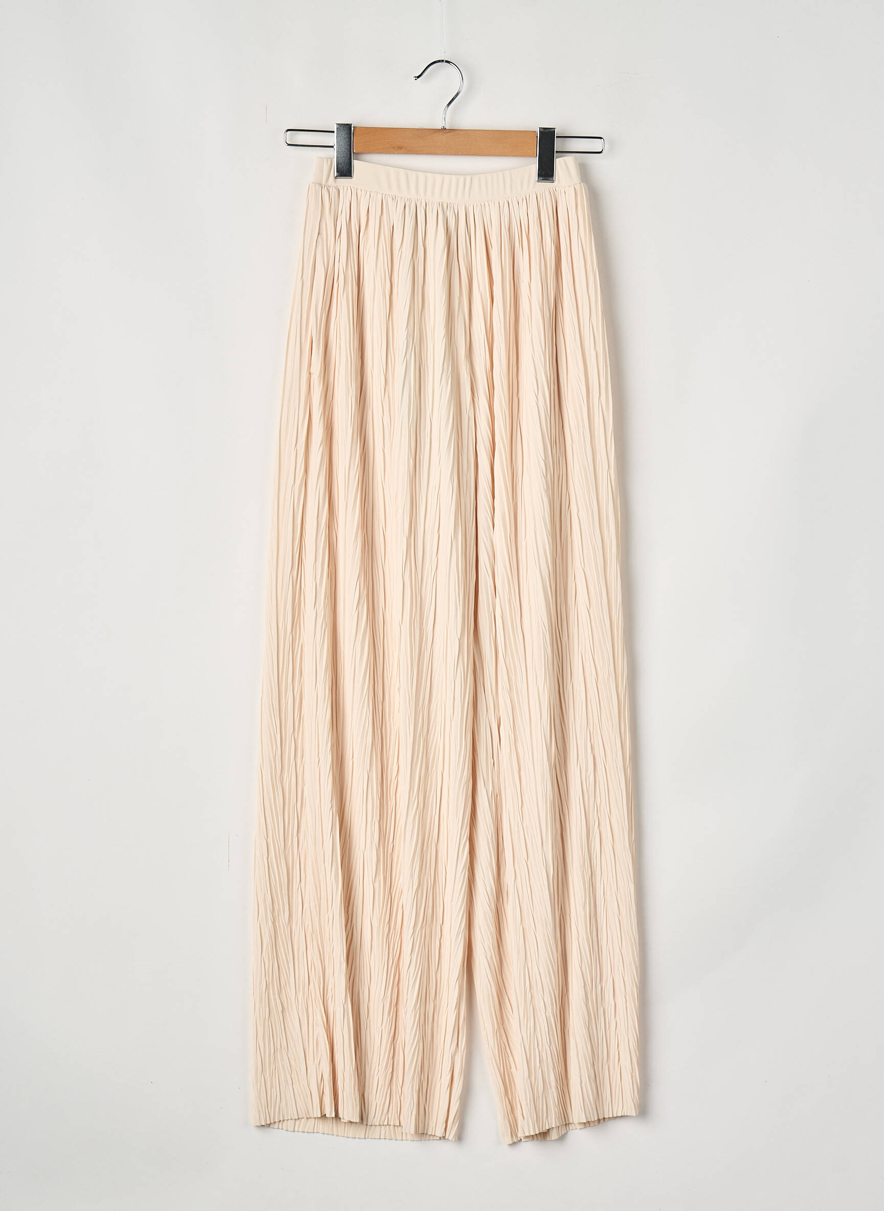 Pantalon larg alb MAX MARA femeie