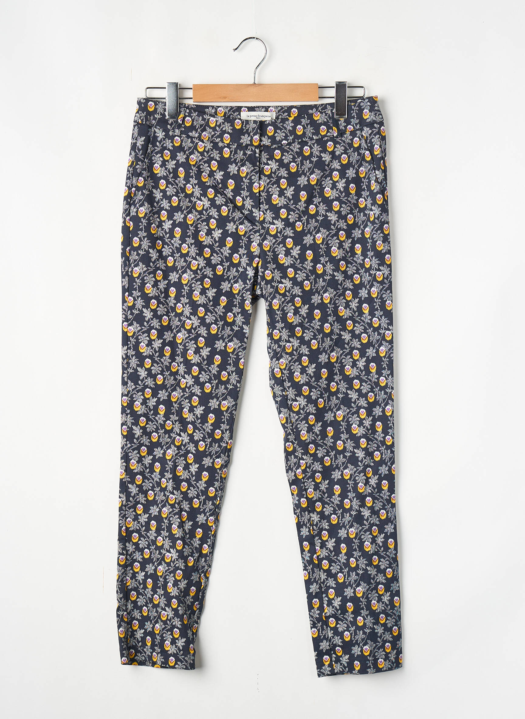 Pantalon slim albastru LA PETITE FRANCAISE femeie