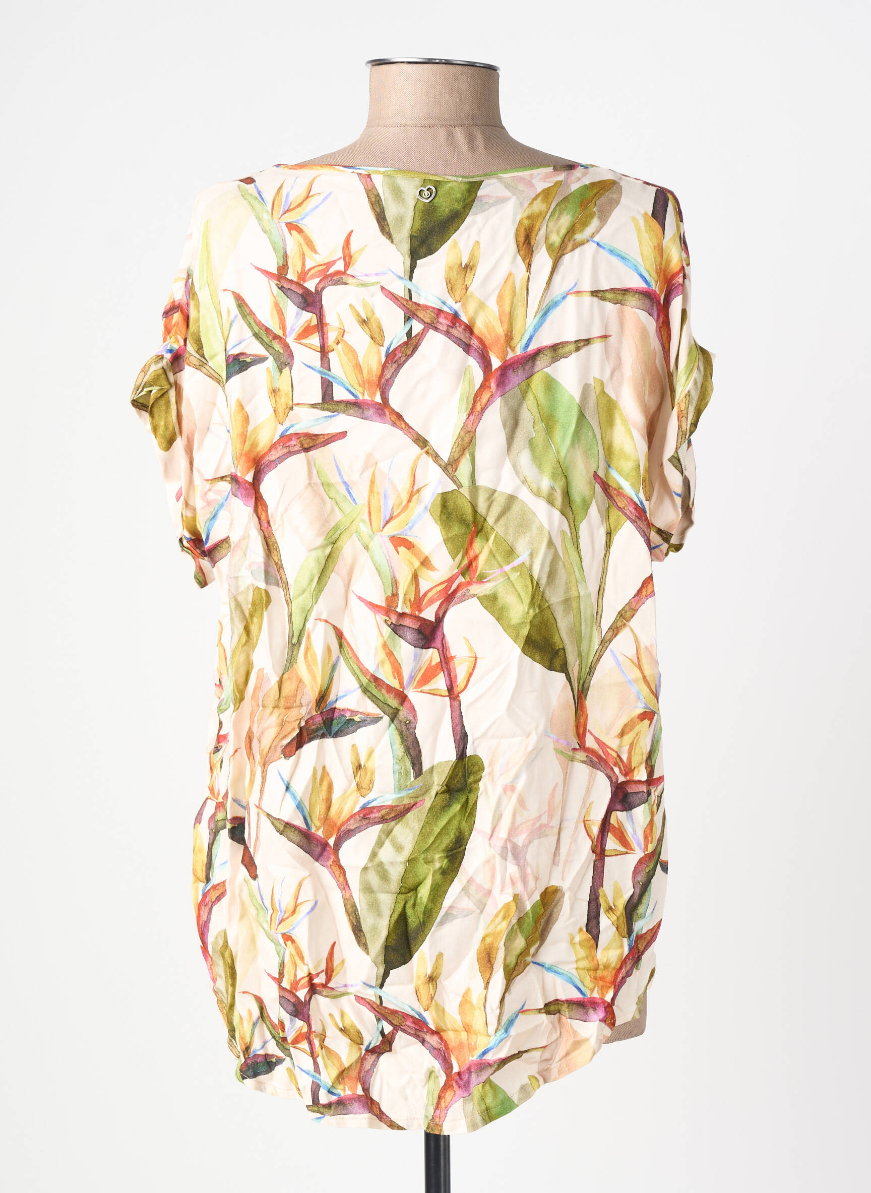 Tricou multicolor PLEASE femeie