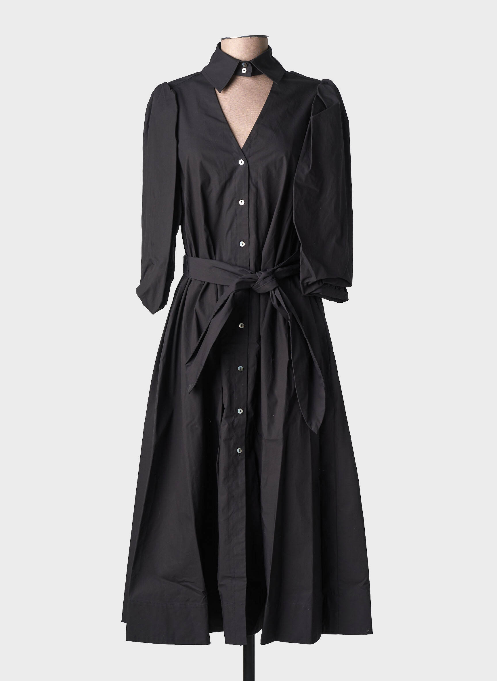 Rochie lungă negru KARL LAGERFELD femeie
