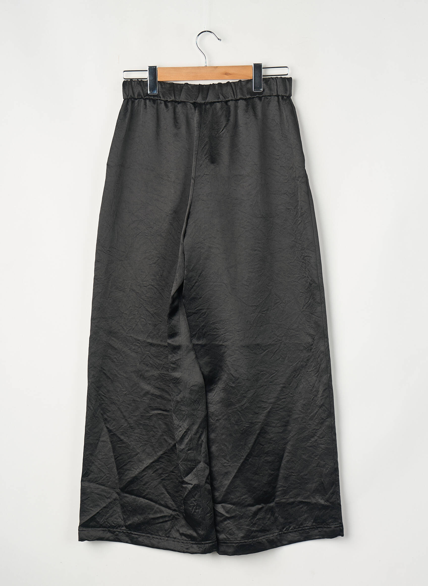 Pantalon larg negru MAX MARA femeie