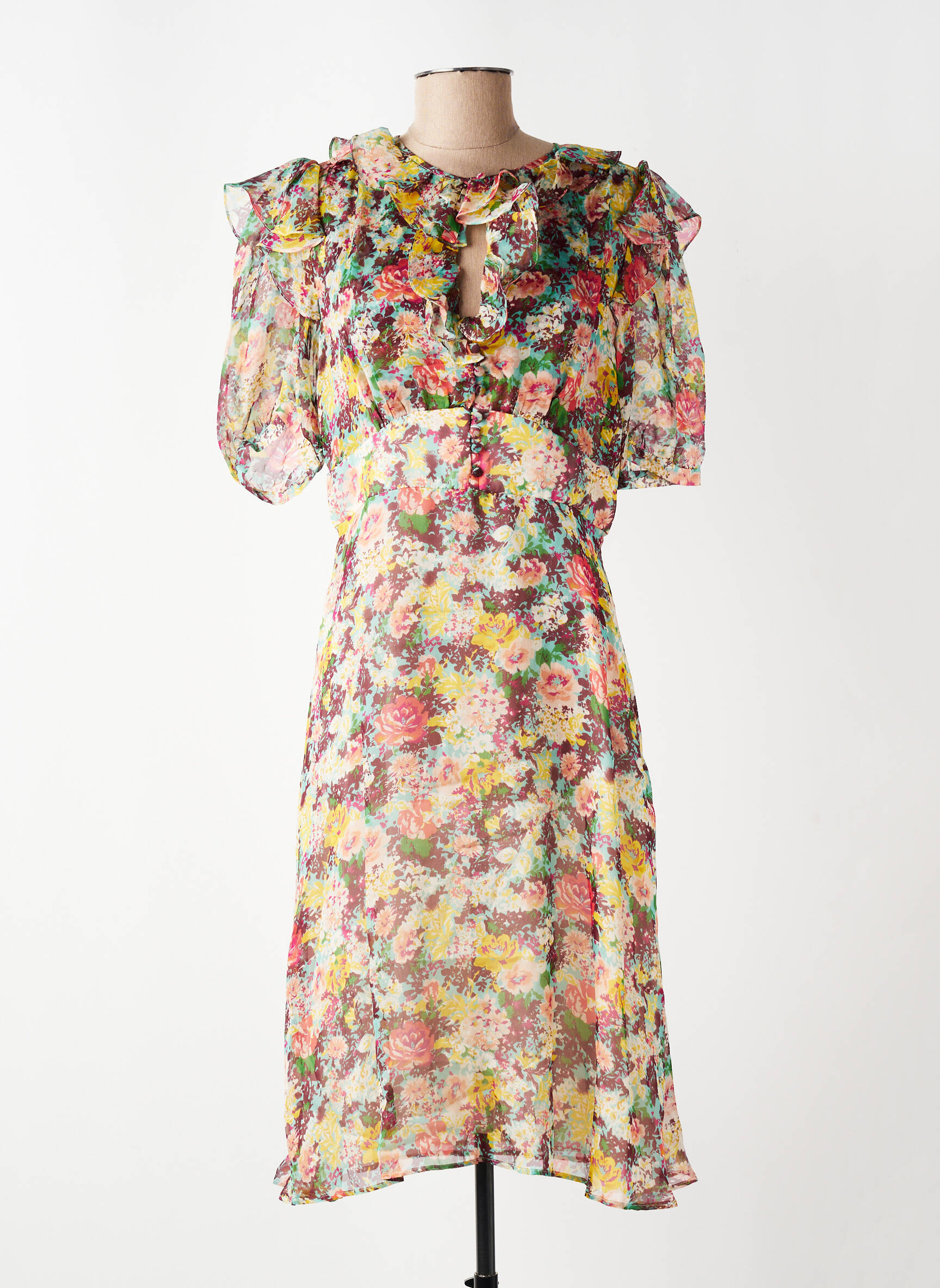 Rochie midi albastru PAUL & JOE femeie
