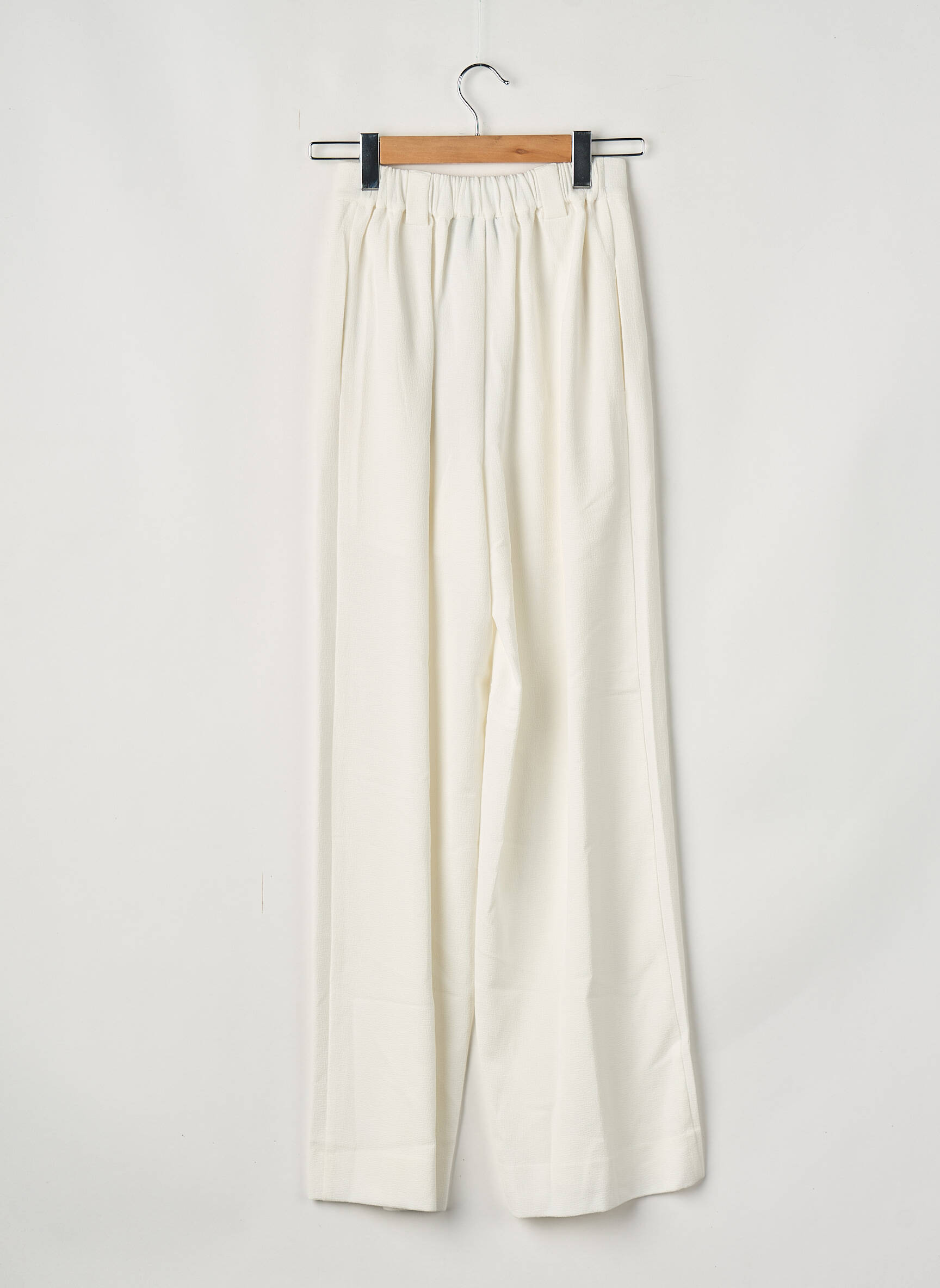 Pantalon larg alb ESSENTIEL ANTWERP femeie