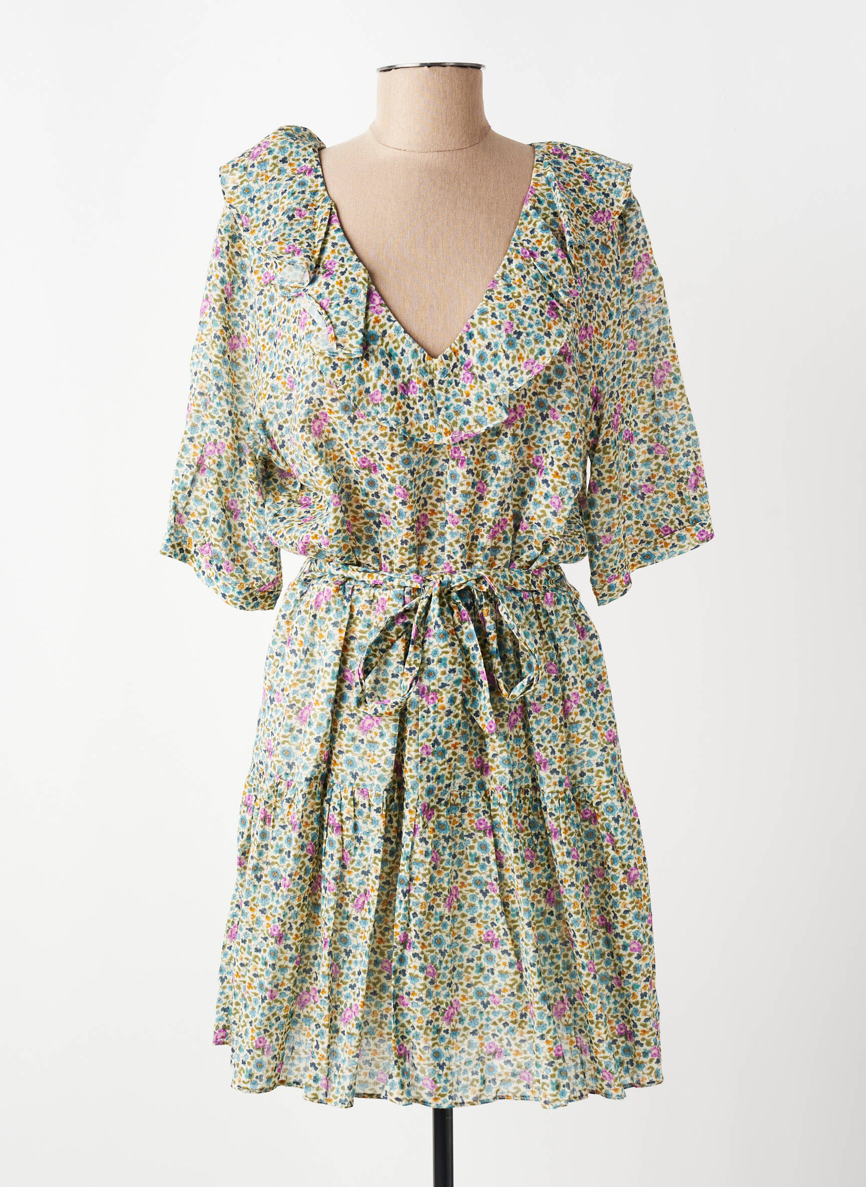 Rochie scurtă verde EMILE ET IDA femeie
