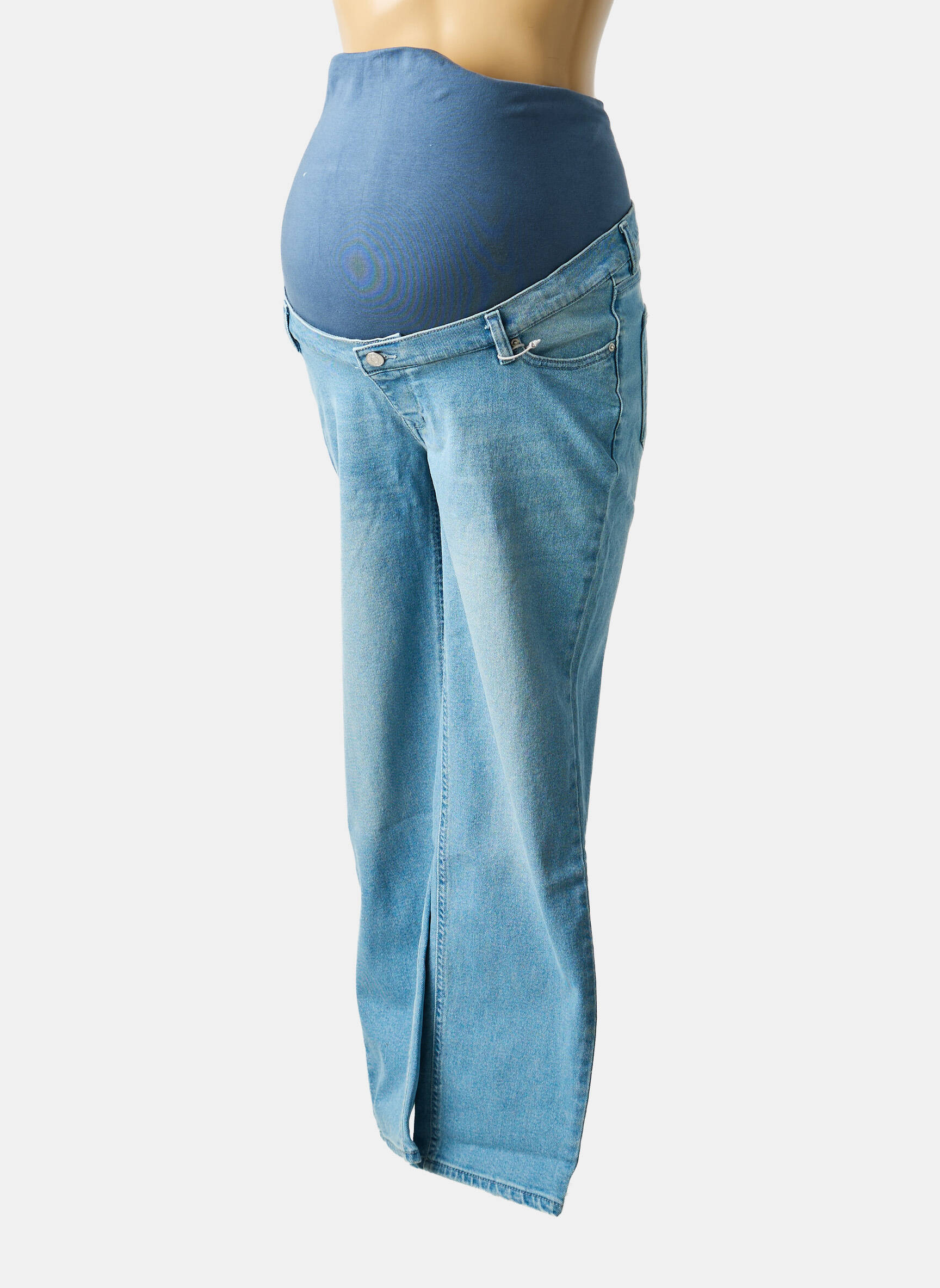 Blug maternitate țesătură denim albastru NOPPIES femeie