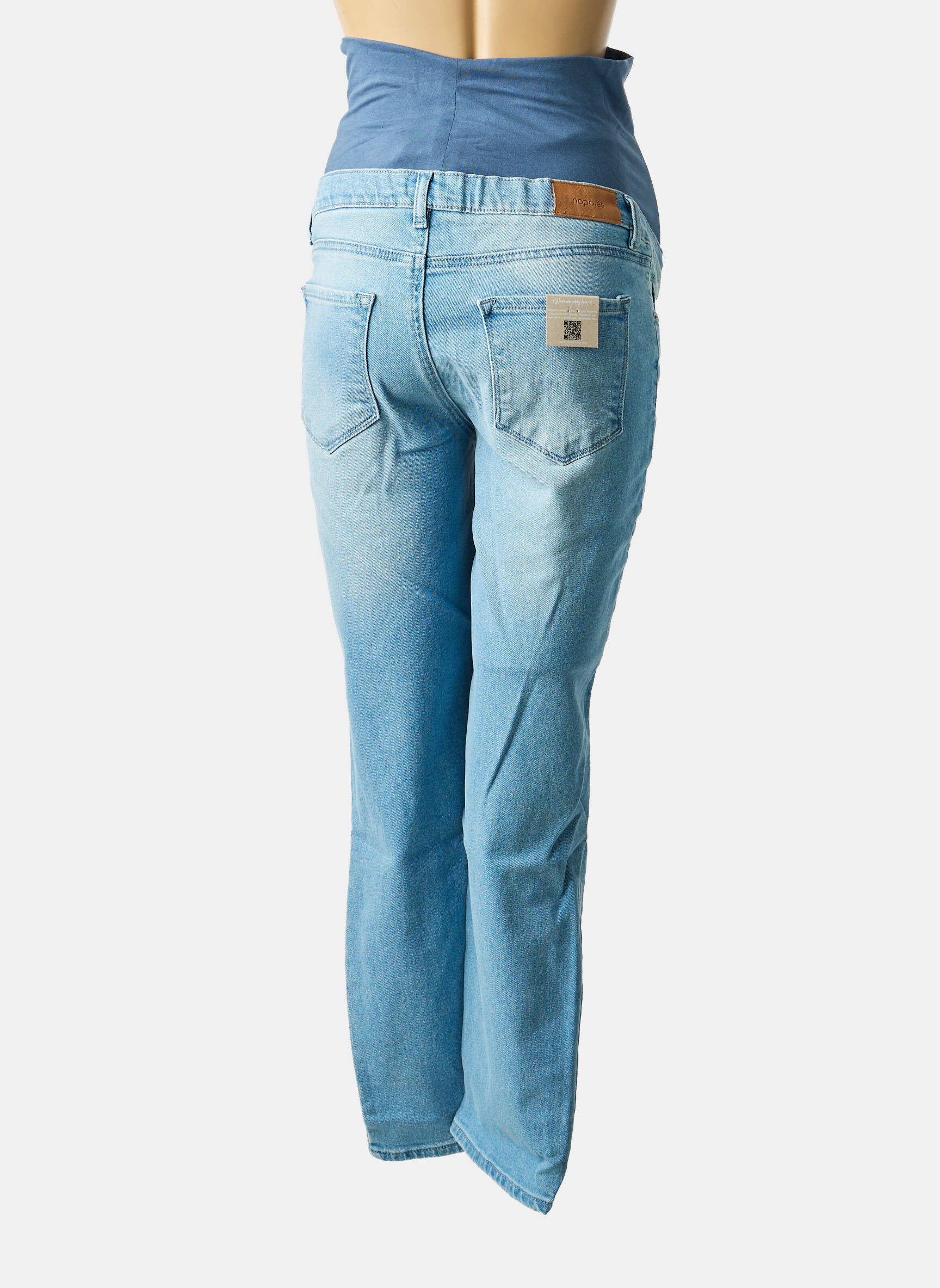 Blug maternitate țesătură denim albastru NOPPIES femeie