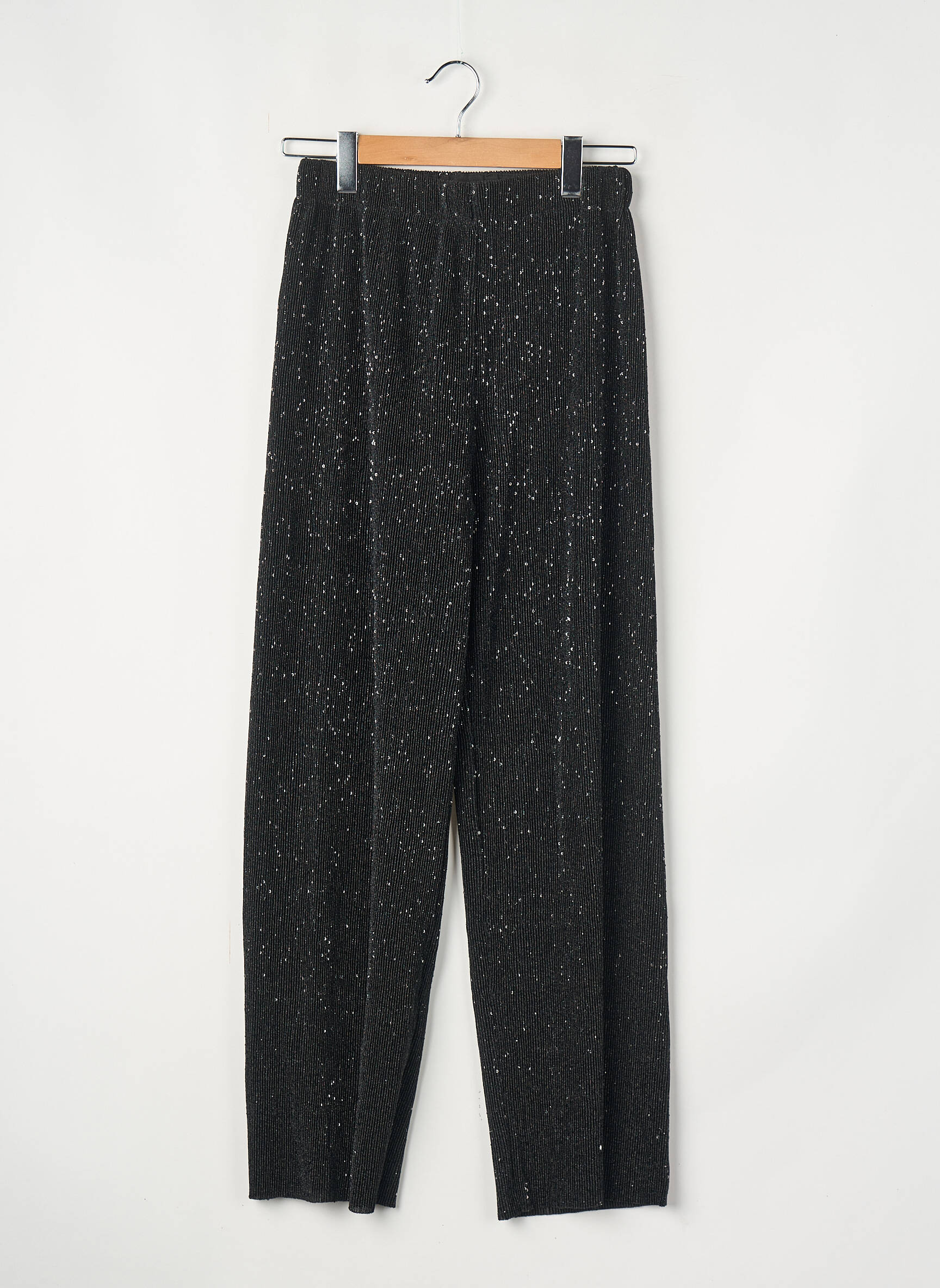 Pantalon larg negru GRACE & MILA femeie