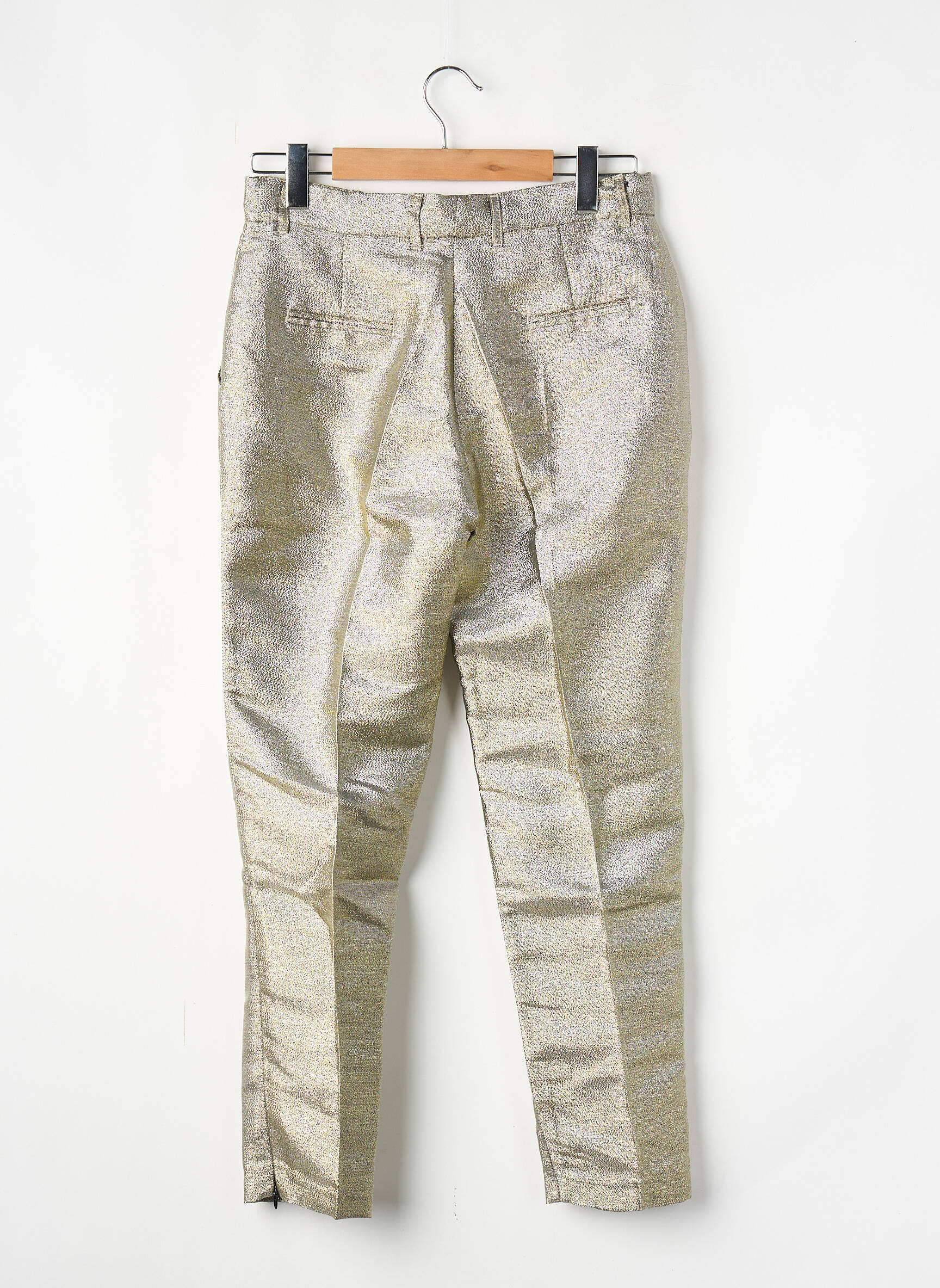 Pantalon drept argintiu MES DEMOISELLES...PARIS femeie