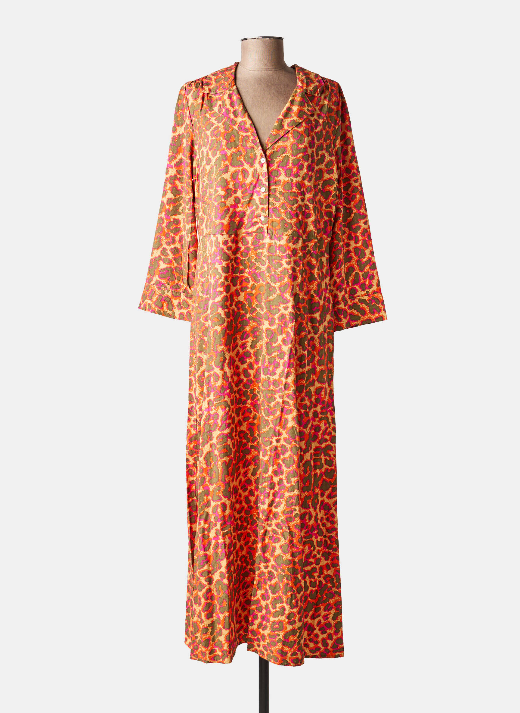 Rochie lungă portocalie VILA femeie