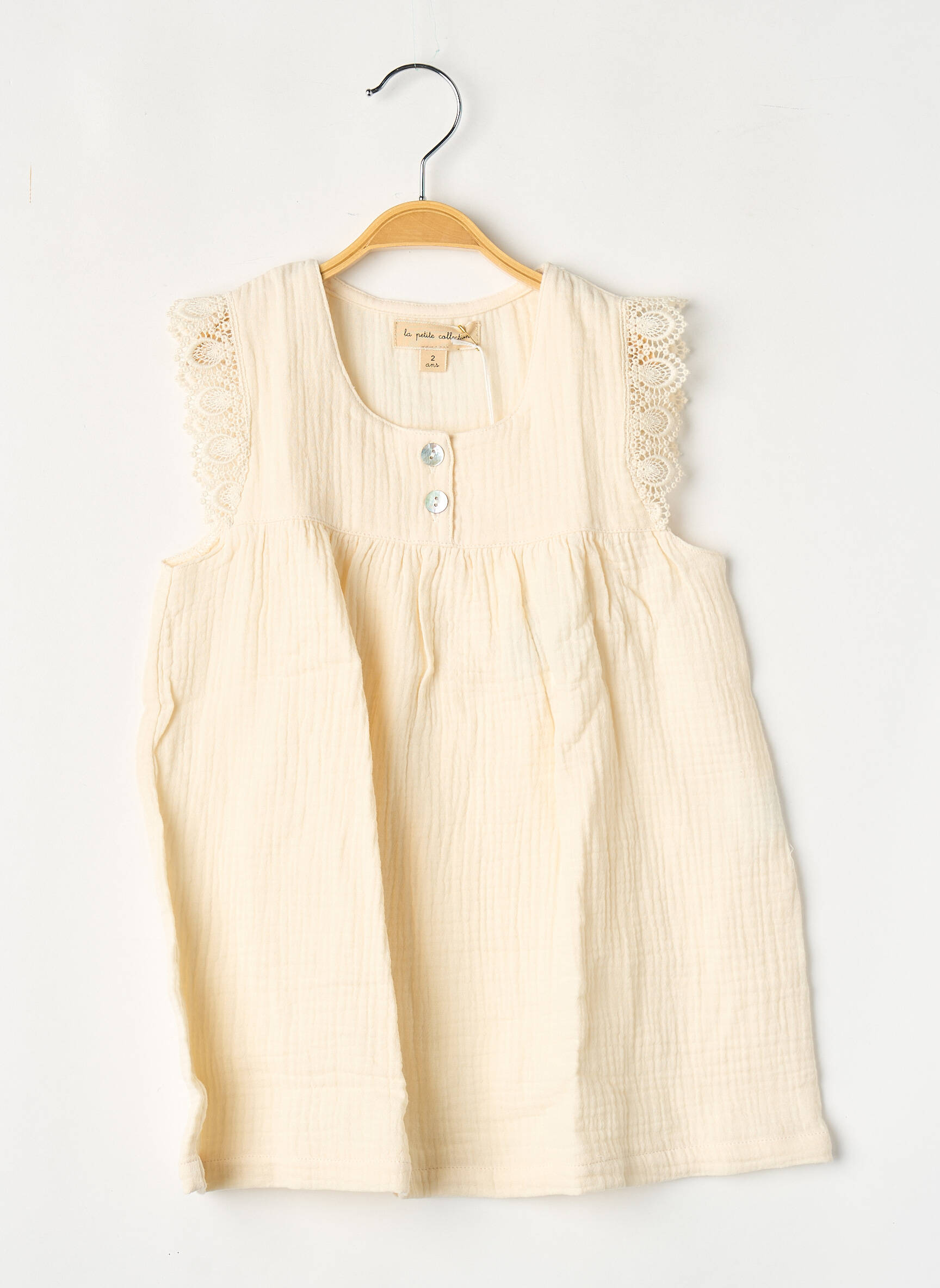 Rochie scurtă bej LA PETITE COLLECTION fată