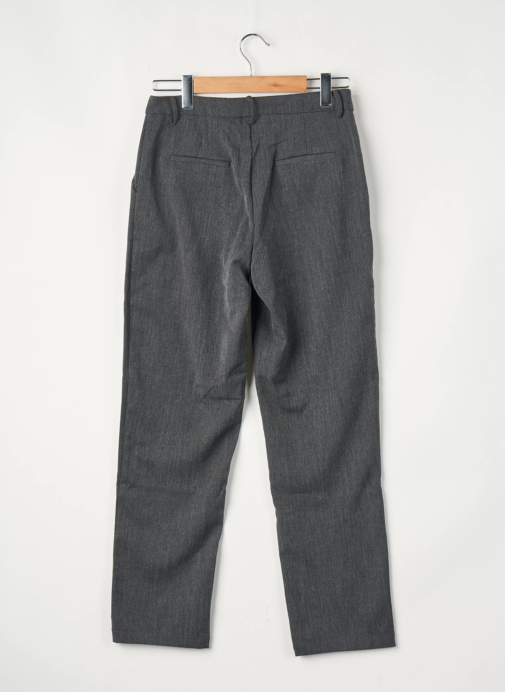 Pantalon drept gri VILA femeie