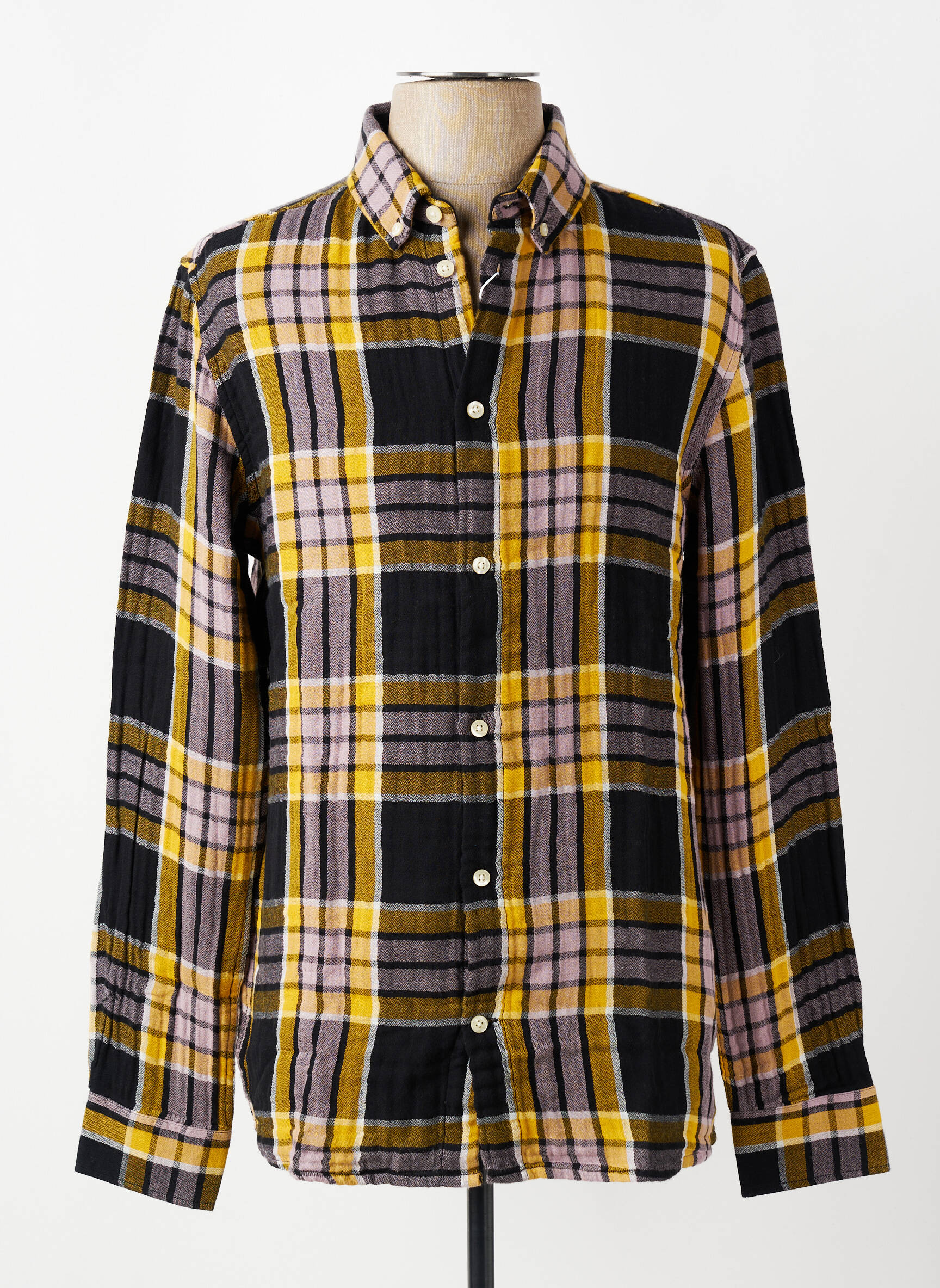 Cămașă cu mâneci lungi multicolor KNOWLEDGE COTTON APPAREL bărbat