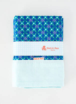 Set de lenjerie de pat imprimeu floral albastru PETIT PAN copil