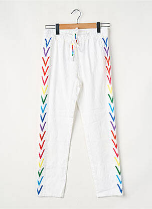 Pantalon drept alb SACK'S femeie