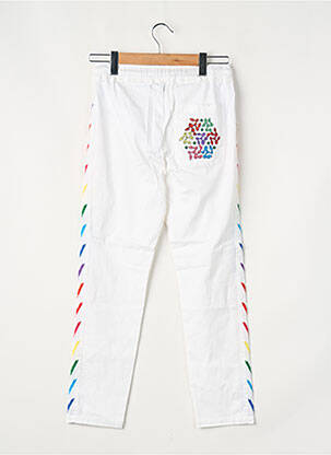 Pantalon drept alb SACK'S femeie