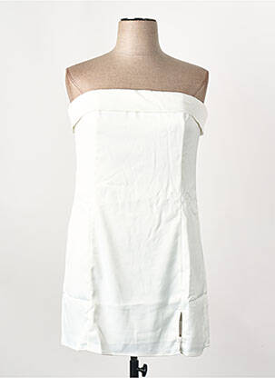 Rochie scurtă alb GINA TRICOT femeie