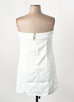 Rochie scurtă alb GINA TRICOT femeie