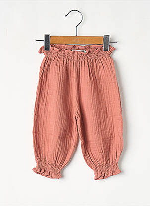 Pantalon larg portocalie THE NEW SOCIETY fată