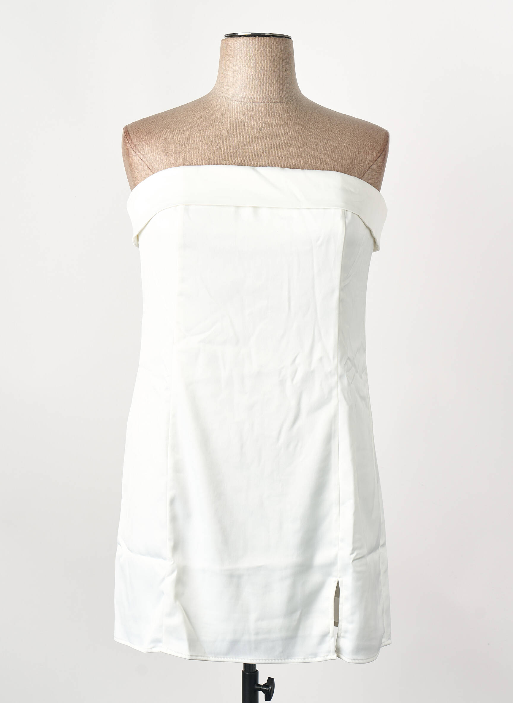 Rochie scurtă alb GINA TRICOT femeie