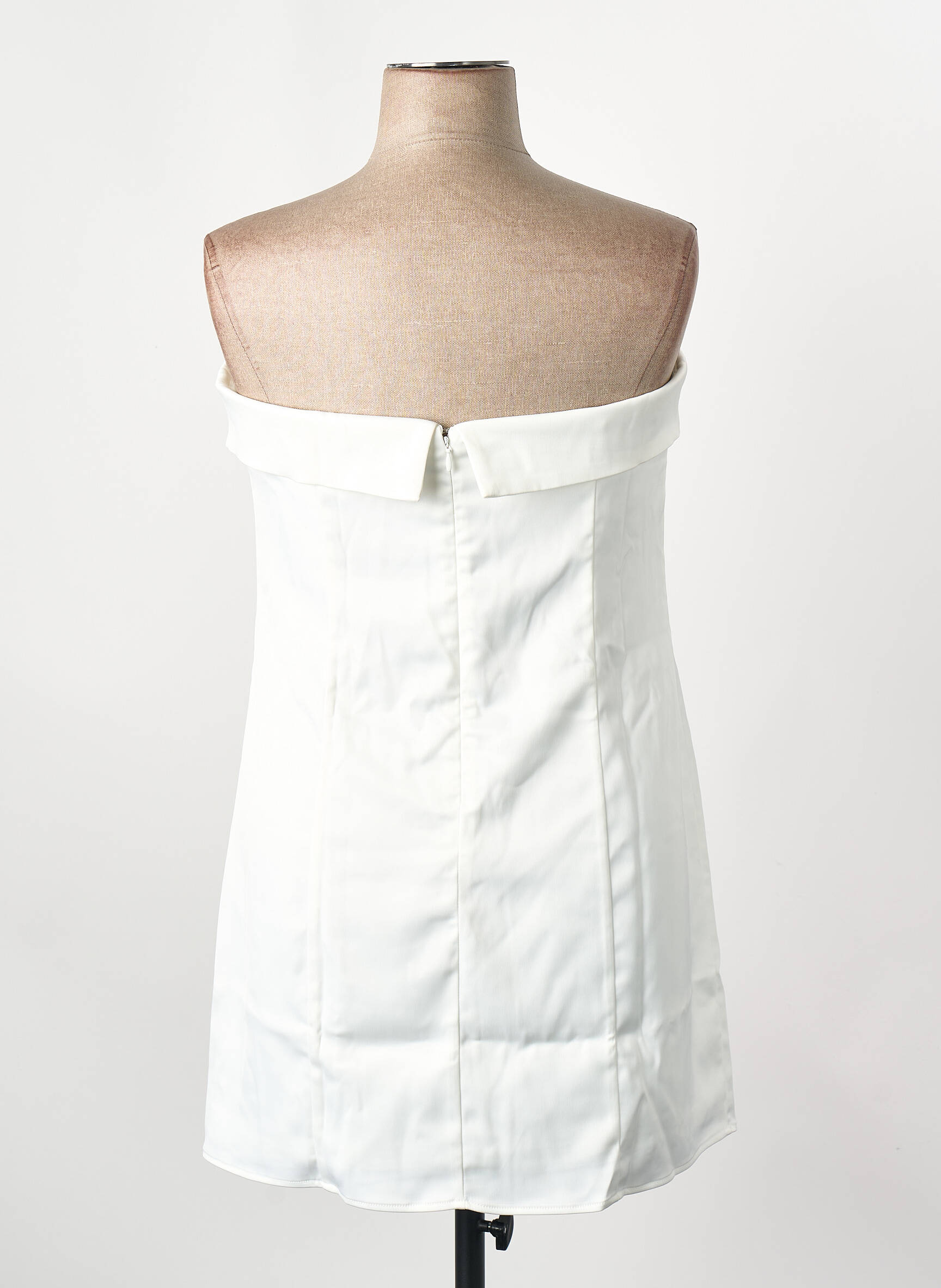 Rochie scurtă alb GINA TRICOT femeie