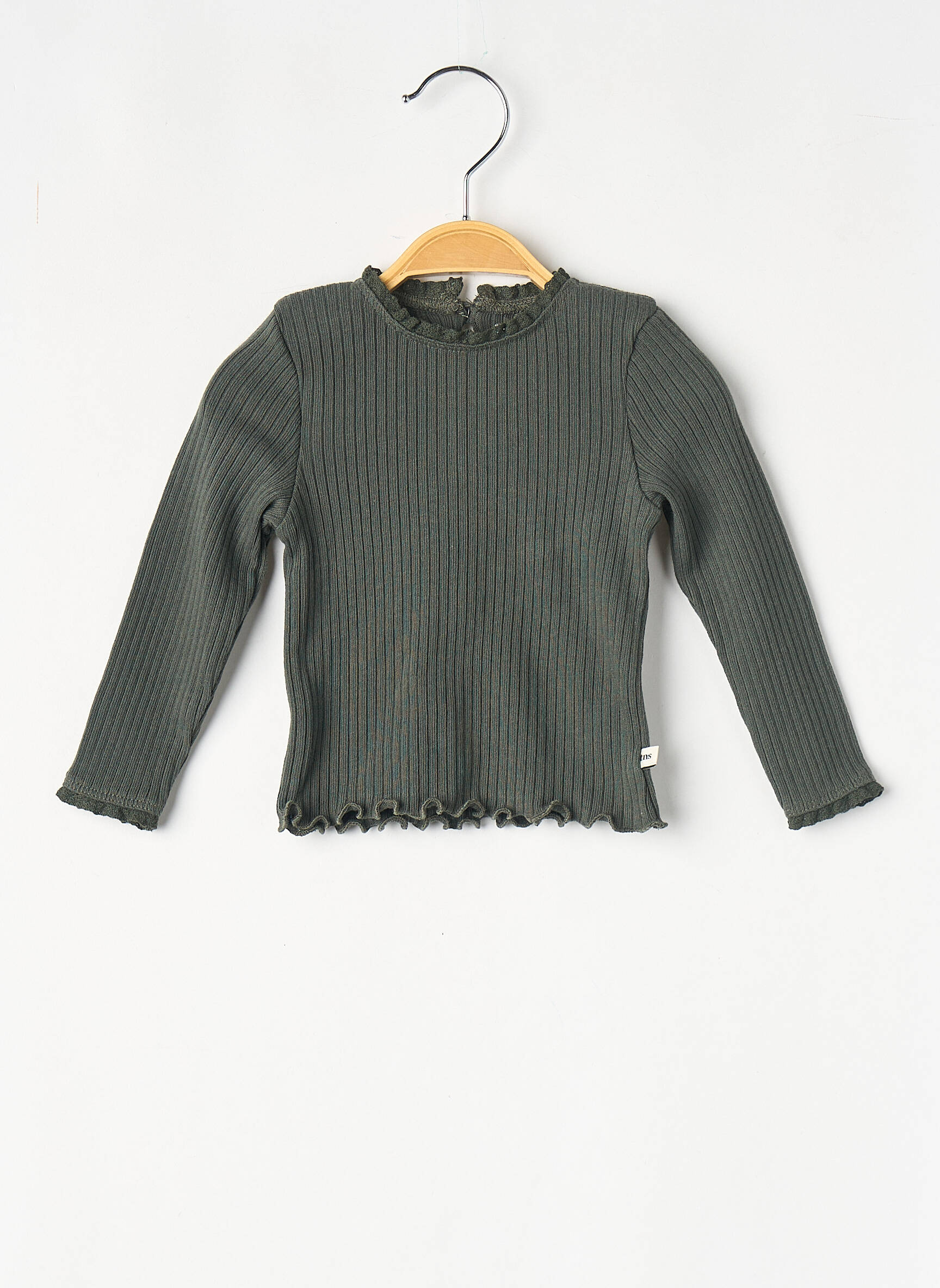 Tricou verde THE NEW SOCIETY fată