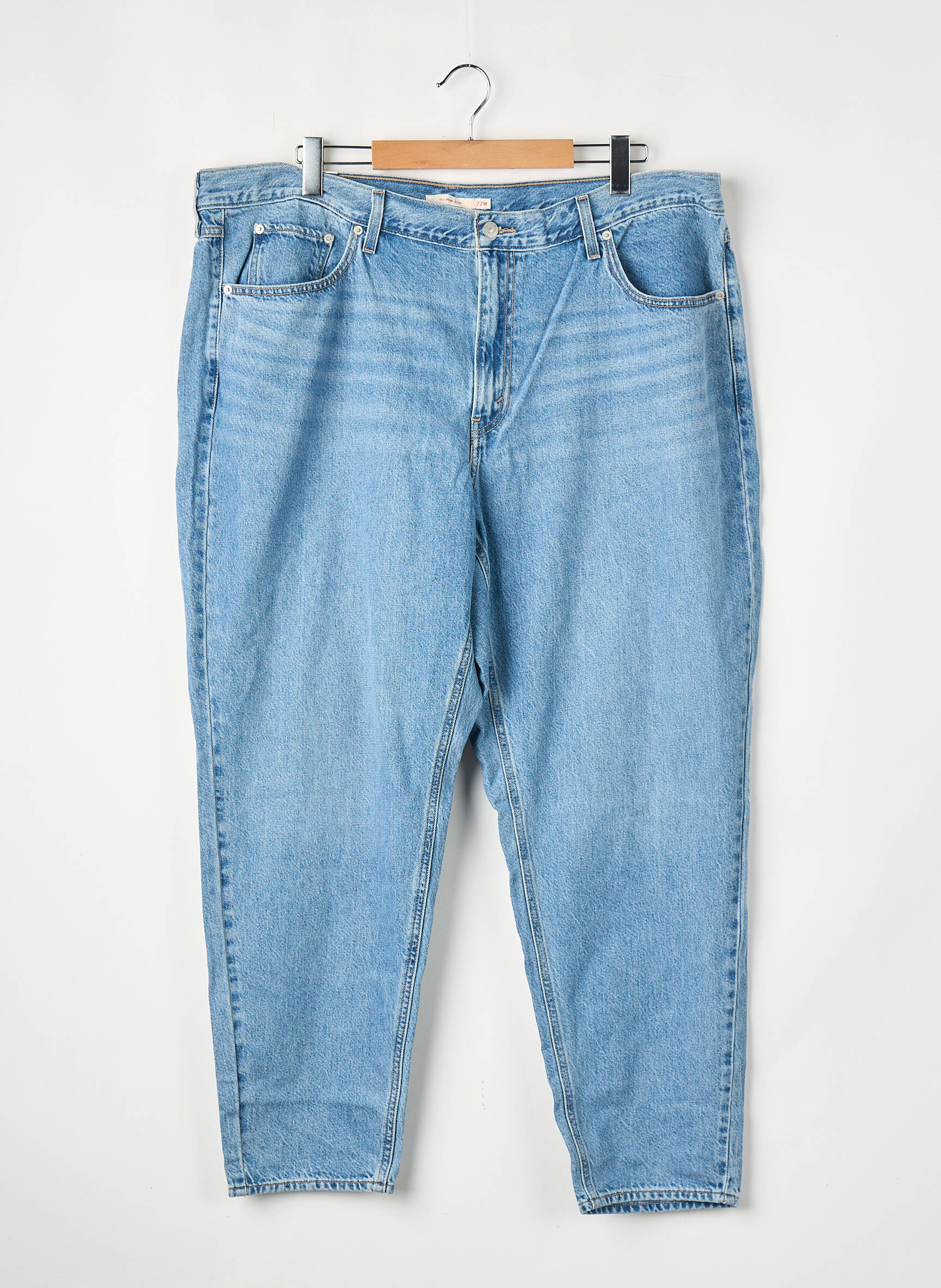 Blugi croială mom albastru LEVI'S femeie