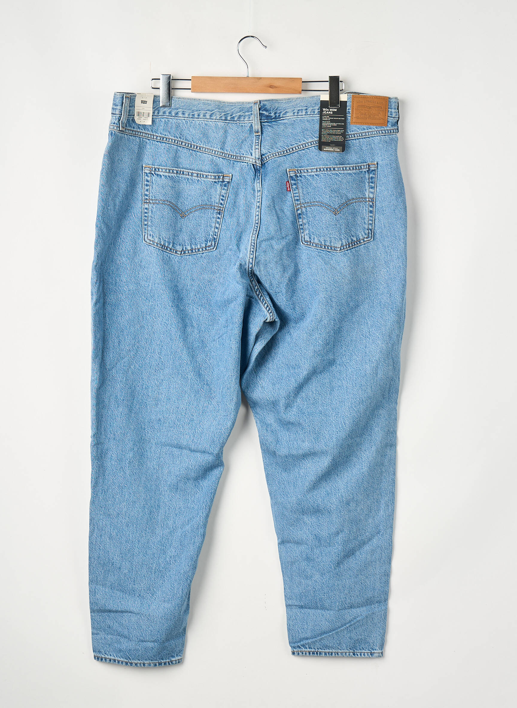 Blugi croială mom albastru LEVI'S femeie