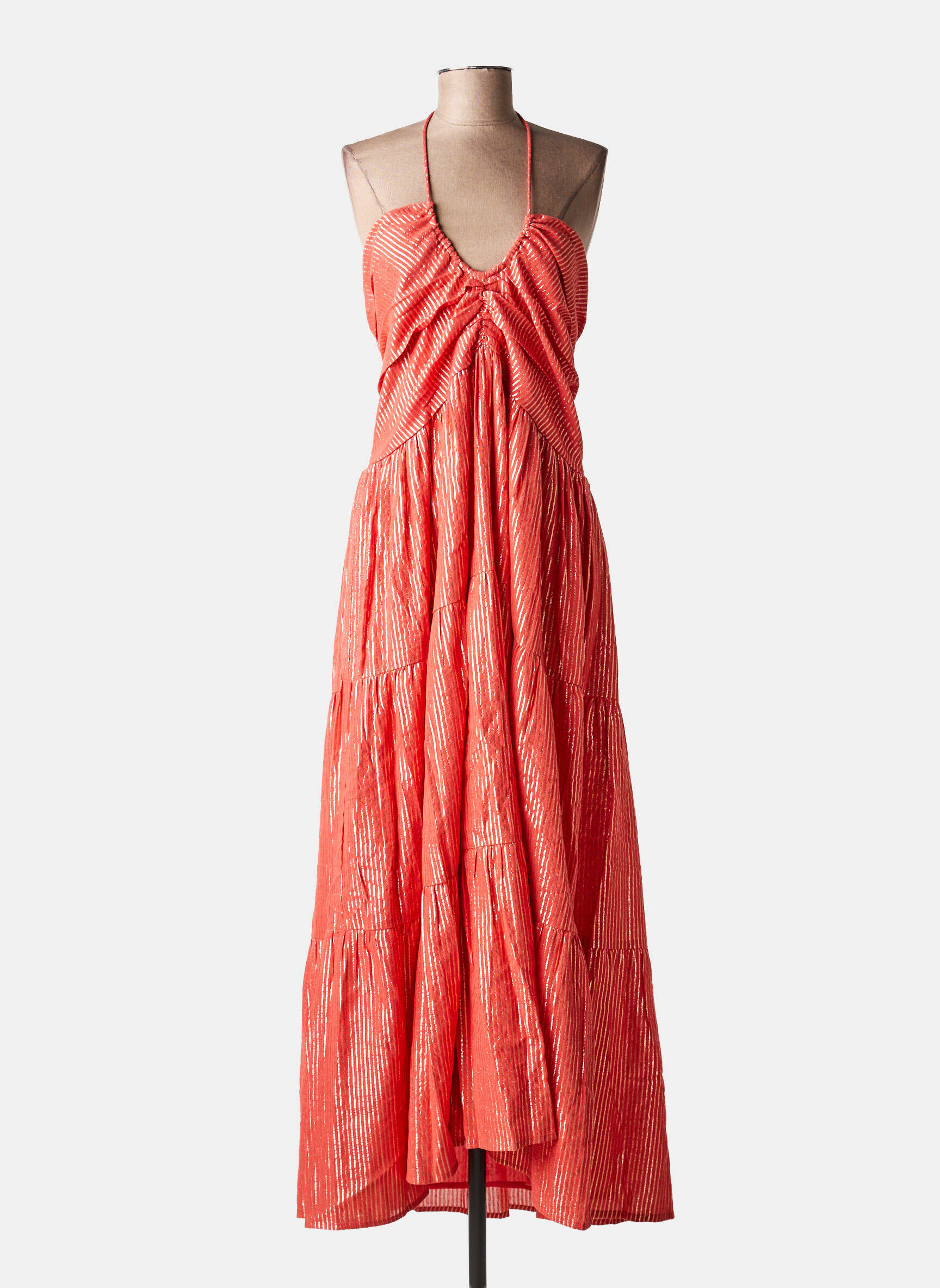 Rochie lungă portocalie SUNDRESS femeie