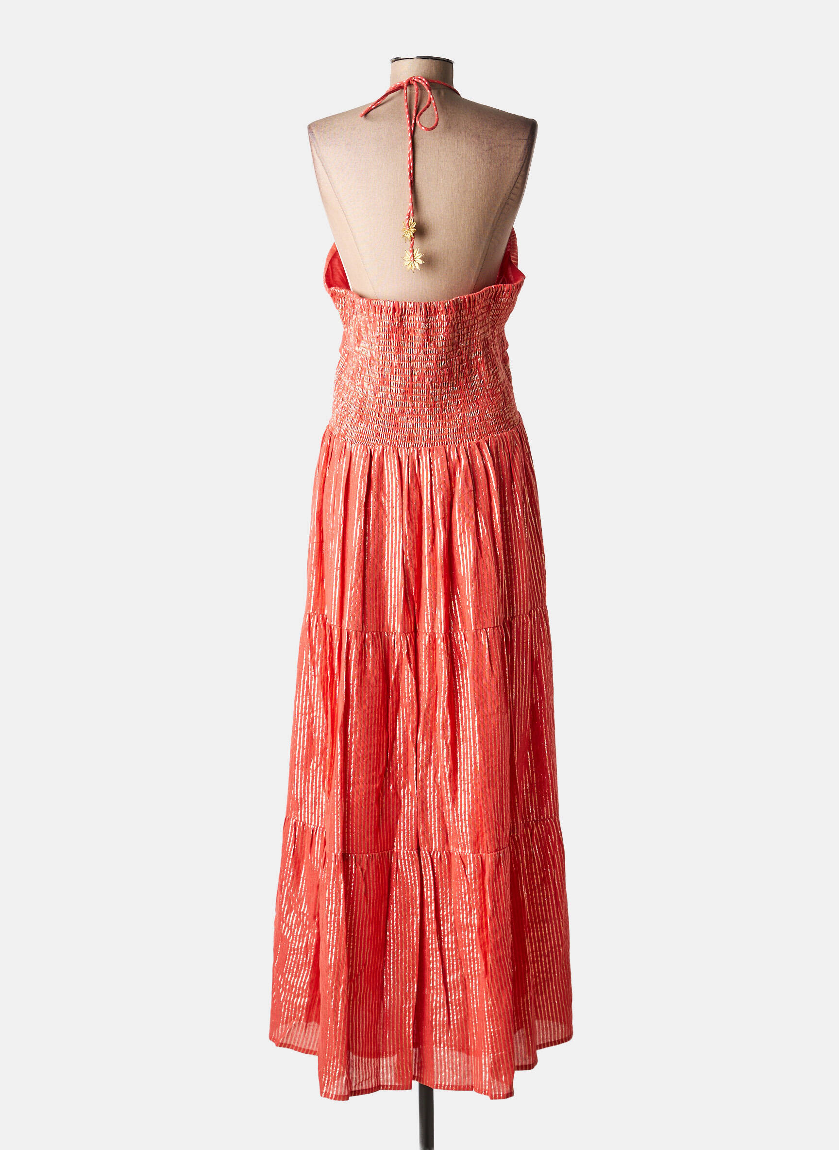 Rochie lungă portocalie SUNDRESS femeie