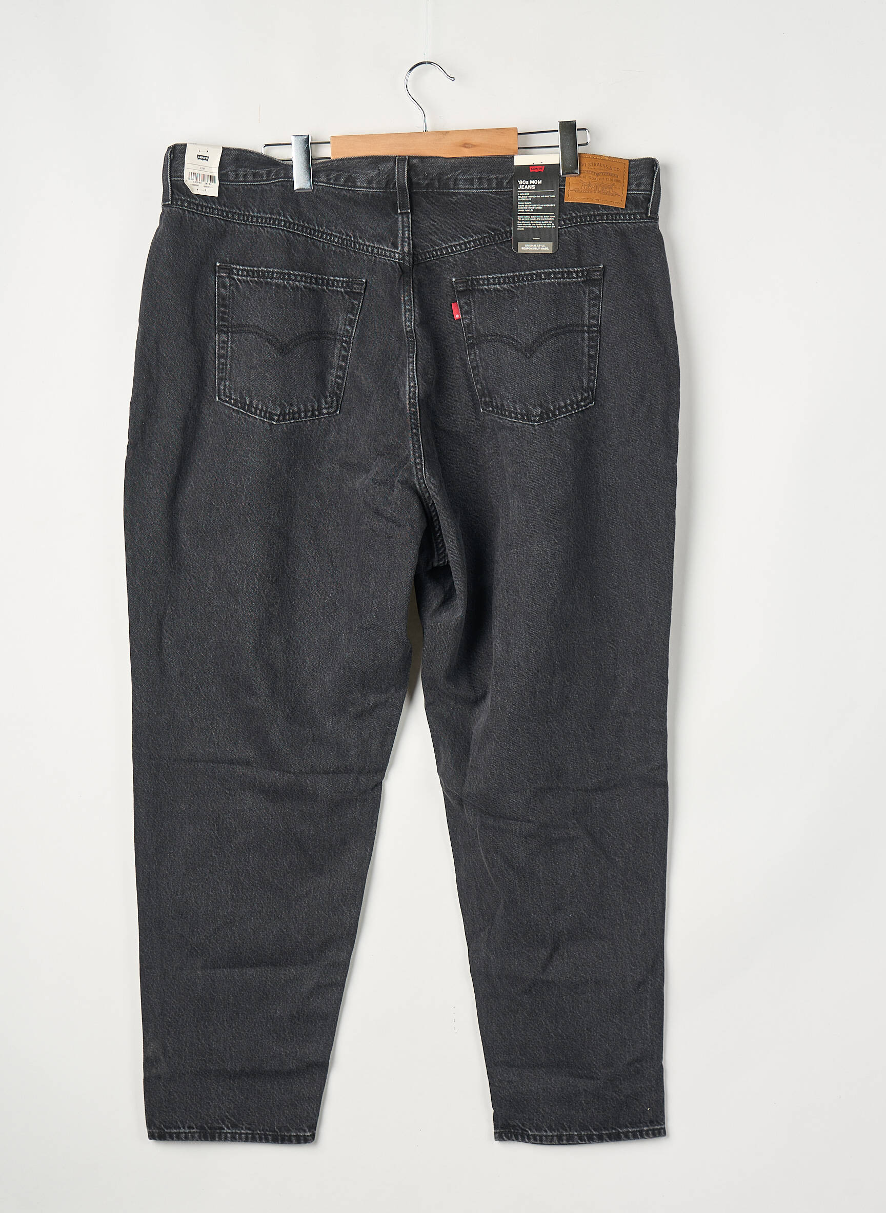 Blugi croială mom negru LEVI'S femeie