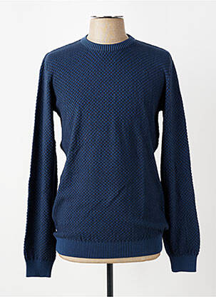 Pulover albastru KNOWLEDGE COTTON APPAREL bărbat