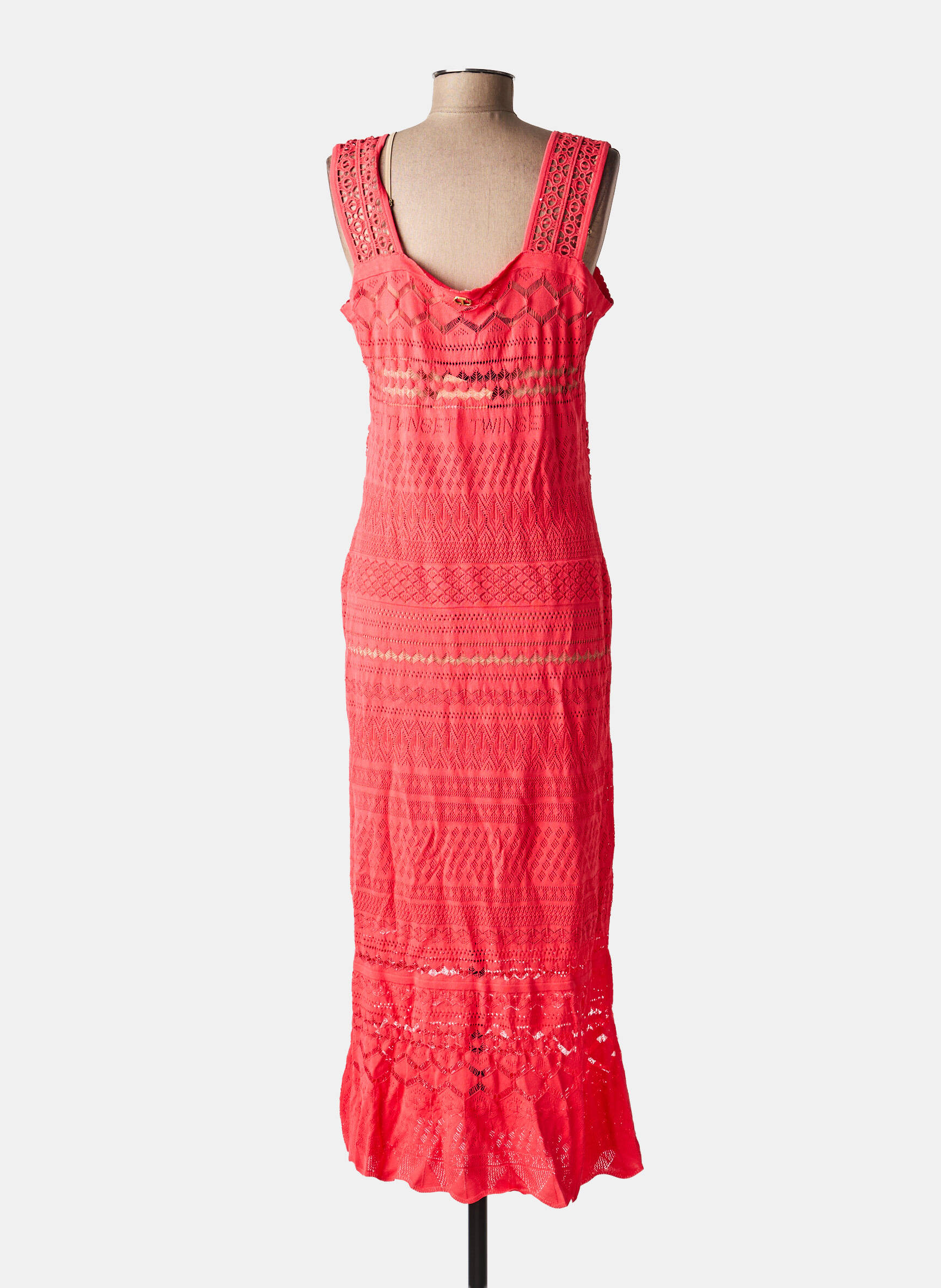 Rochie lungă roz TWINSET femeie