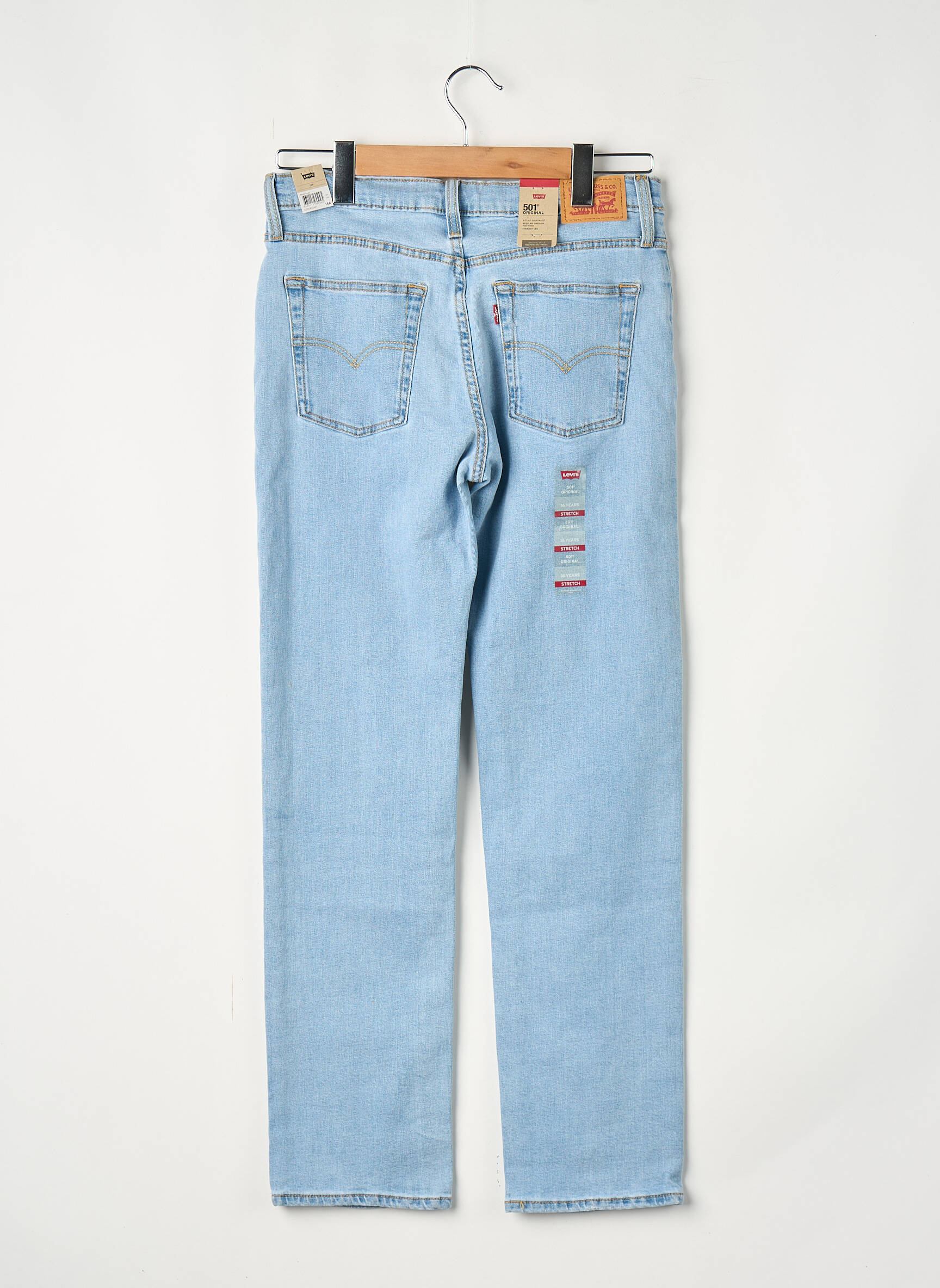 Blugi skinny albastru LEVI'S fată
