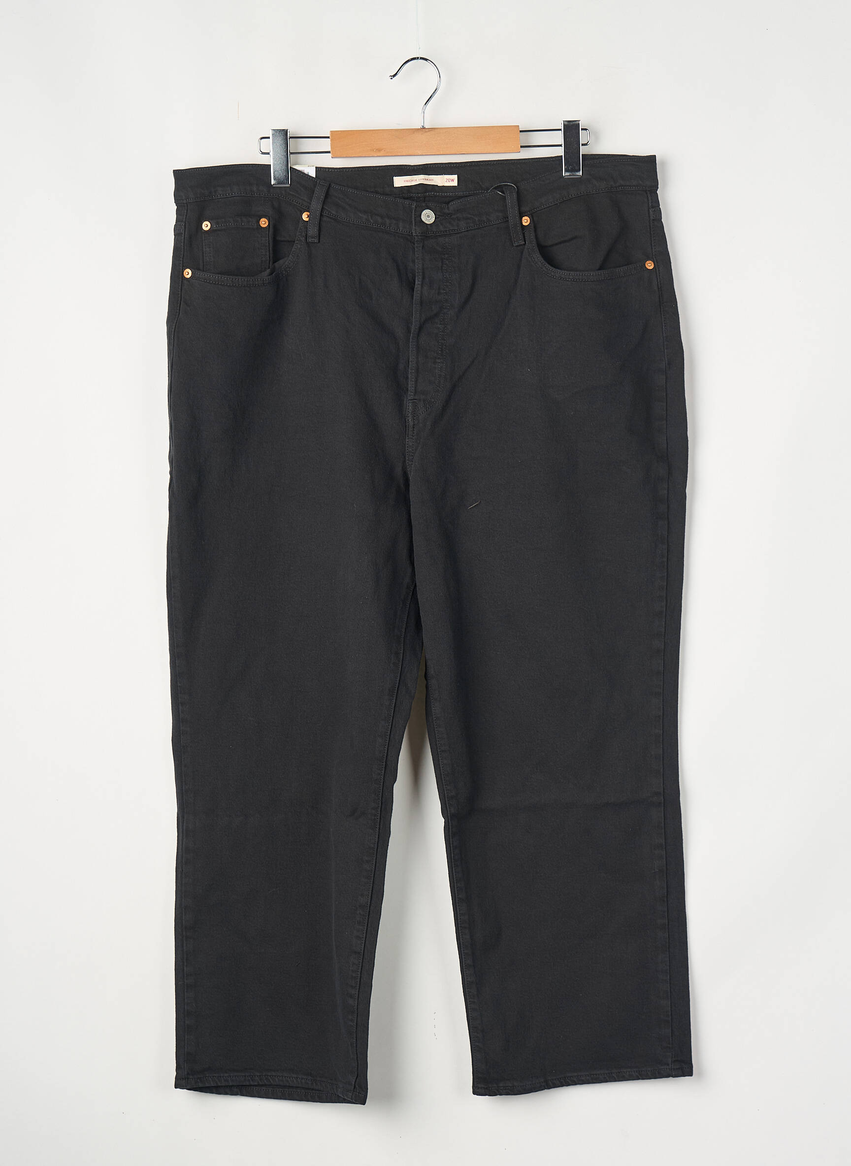 Blugi cu croială dreaptă negru LEVI'S femeie