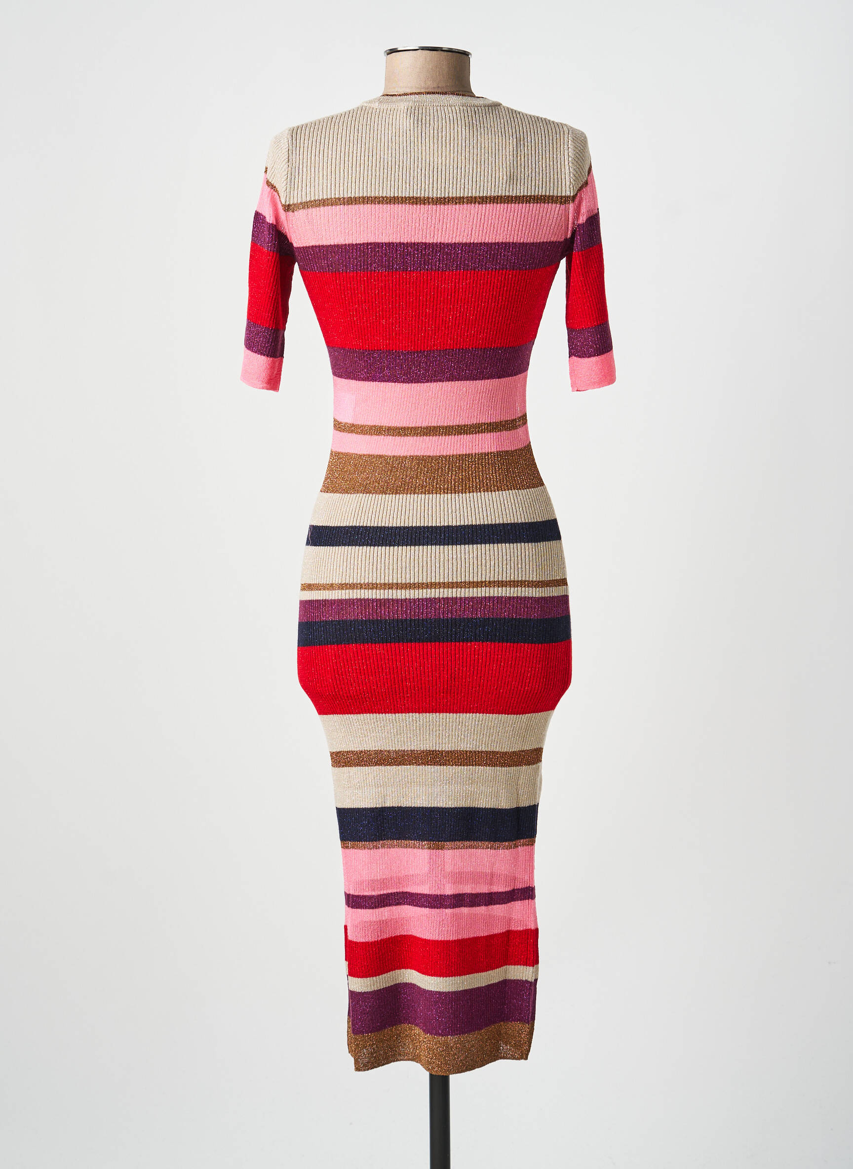 Rochie midi guler rotund roz SONIA RYKIEL femeie