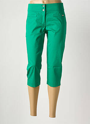 Pantalon trei sferturi verde MALOKA femeie