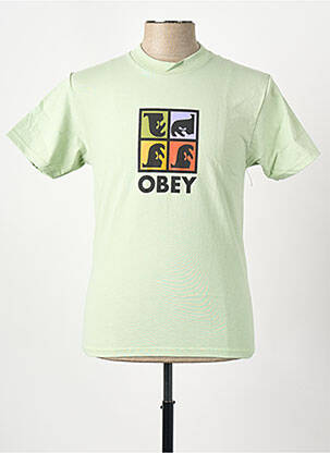Tricou verde OBEY bărbat
