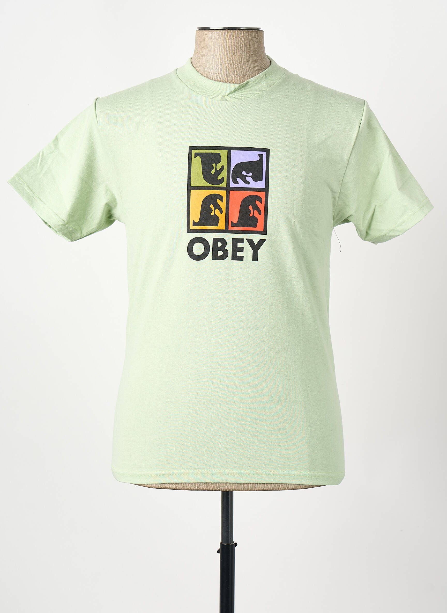 Tricou verde OBEY bărbat