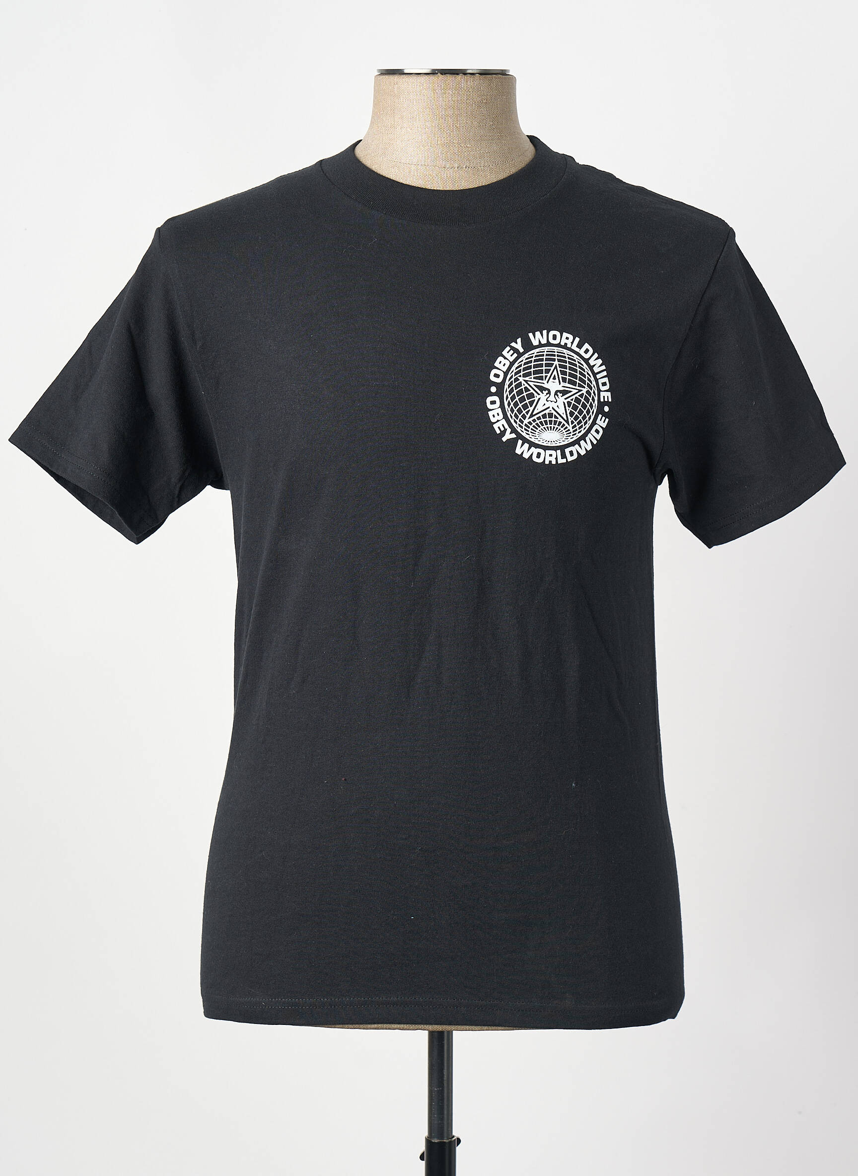 Tricou negru OBEY bărbat